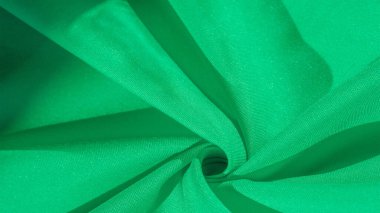 Doku, yeşil renk ipek kumaş, düz açık yeşil ipek sati