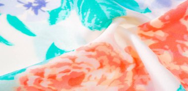 doku deseni pamuklu kumaş. Beyaz bir backgrou üzerinde çiçekler güller