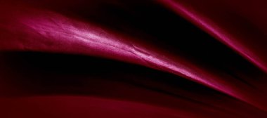 doku, kırmızı ipek kumaş panoramik fotoğraf. İpek Dük ruh saton -