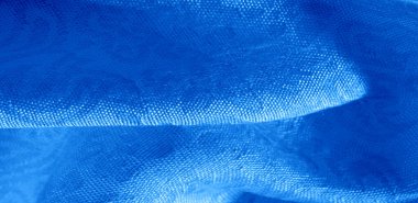 Doku arka plan desen kumaş çiçek süs mavi. Bu col