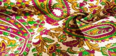 Arka plan dokusu, desen, paisley kumaş pamuk. Tarafından tasarlanmıştır