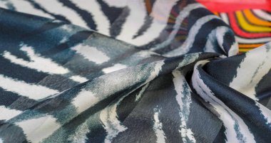 Doku deseni, ipek kumaş, Afrika temaları, kumaş üzerine baskı