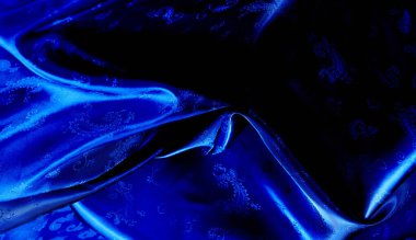 Doku, arka plan, desen Bir pai ile Mavi ipek şifon kumaş