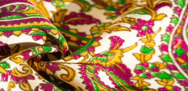 Arka plan dokusu, desen, paisley kumaş pamuk. Tarafından tasarlanmıştır