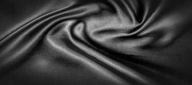 doku, arka plan, desen. Siyah ipek kumaş. Bu siyah ve