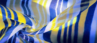 Arka plan dokusu. çok renkli çizgili ipek kumaş. Meksika co