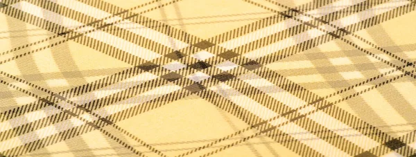 Silk fabric champagne (pale fawn) Tartan checkered wallpaper pat — Stock Photo, Image