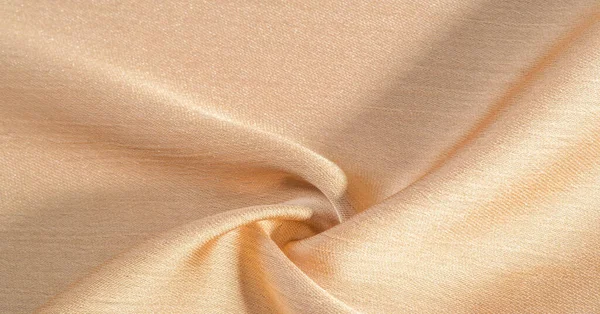 Fondo Patrón Textura Tejido Seda Dorada Beige Tiene Acabado Mate — Foto de Stock