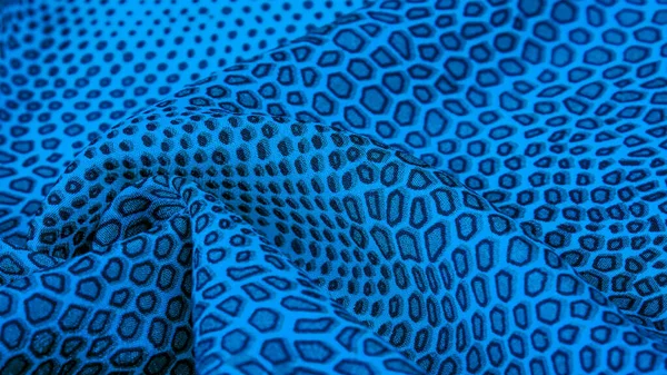 Синя шовкова тканина, шкіра тварин, всі проекти нові та розроблені — стокове фото