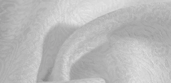 감촉 배경 무늬 패브릭 꽃 장식 흰색. 이 공동 — 스톡 사진