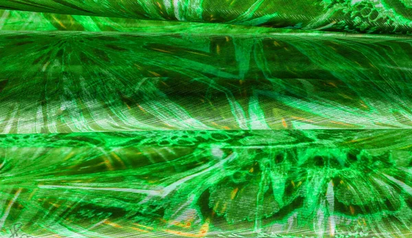Текстура тла, шаблон. Шовк з зеленуватого смарагдового відтінку . — стокове фото
