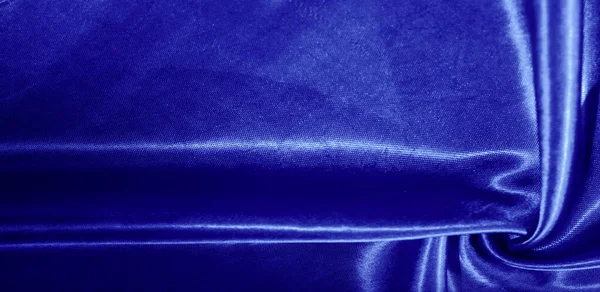 Texture, sfondo, motivo, tessuto di seta in blu. Questo adorabile — Foto Stock