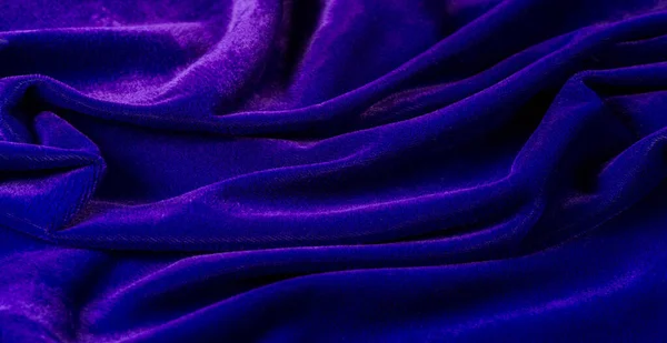 Зображення. Текстура, фон. Оксамитова тканина блакитна, рик — стокове фото