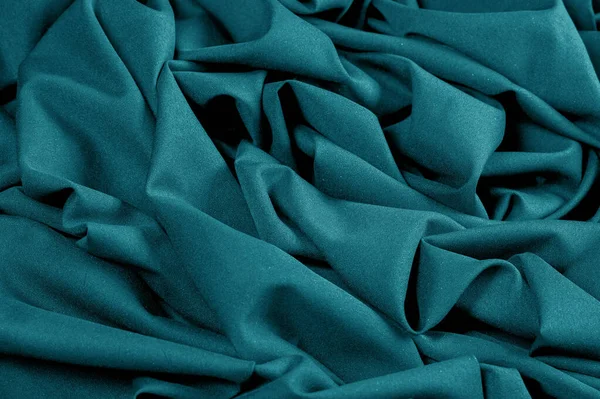 Texturé, fond, motif, tissu turquoise. C'est un unus. — Photo