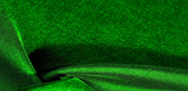 Tekstura, tło, wzór, kolor zielony, tkanina. Tkanina bawełniana — Zdjęcie stockowe