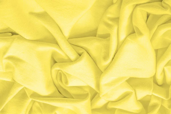 Texture background pattern. Knitted fabric Yellow. Stinging, xan — Stock Photo, Image