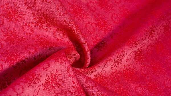 Текстура фона. Красная ткань эта ткань плотная са — стоковое фото