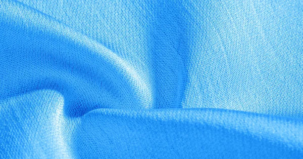 Background, pattern, texture, wallpaper, blue silk fabric. It ha — Stock Photo, Image