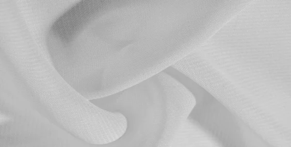 Textúra háttérmintázat fehér selyem anyagból. Ez a selyem orgona — Stock Fotó