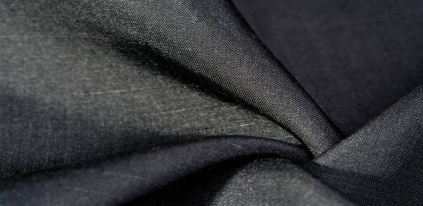 Textura, fundo, padrão, cor preta, tecido. tecido de algodão — Fotografia de Stock