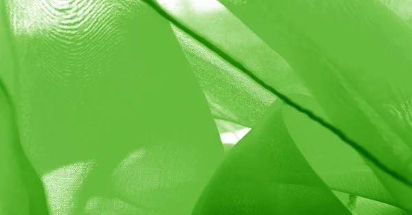Textura, fundo, padrão, salada verde, tecido de seda — Fotografia de Stock