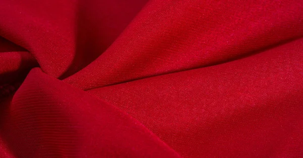 Textura, fondo, patrón, tela de seda roja carmesí —  Fotos de Stock