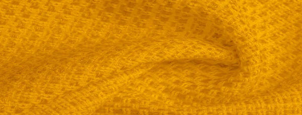 Background texture, pattern. Yellow fabric with metallic sequins — Stock Photo, Image