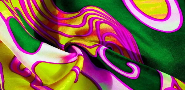 Tela abstracta de seda. Este lujoso tejido de gasa de seda es un sh —  Fotos de Stock