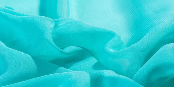 Textur bakgrund mönster blått sidentyg. Denna Silk organza — Stockfoto