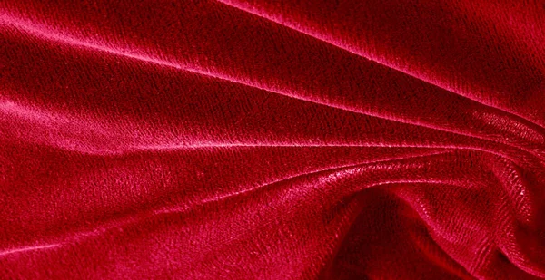 Узор, фактура, фон, красная бархатная ткань, бархатный стиль. P — стоковое фото