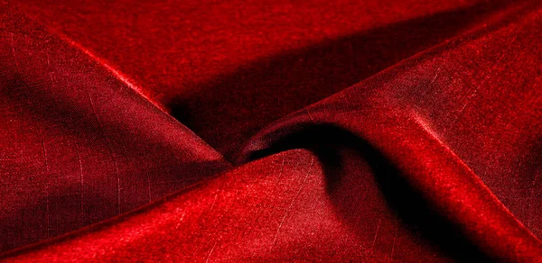 Tekstur, latar belakang, pola, warna merah, kain. kain katun i — Stok Foto