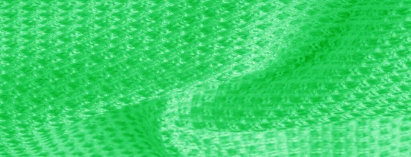 背景テクスチャパターン メタリックスパンコールを使用したグリーン生地 — ストック写真