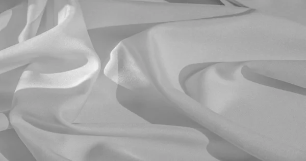 Textura, fondo, patrón, tela de seda de color blanco, sólida — Foto de Stock