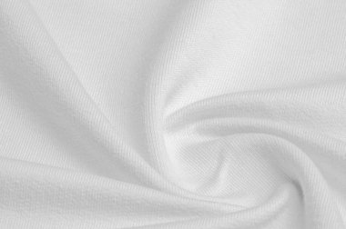 Doku arka plan deseni. Kumaş beyaz örülmüş. Bu st