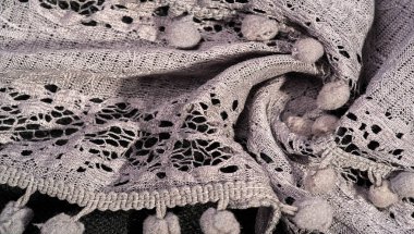 Doku arka plan, kadın dantel eşarp. Hızlı ve güzel geldi