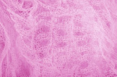 Pembe renk bir örgü kumaş. bu mikro-ince bir kafes, hangi