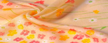 Doku, arka plan, desen, ipek kumaş, bir be küçük çiçekler