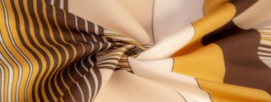 Doku, arka plan, desen, kahverengi renk ipek kumaş, geomet