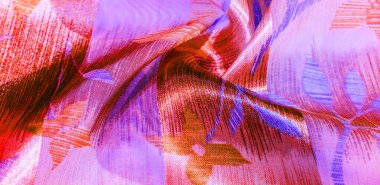 doku, arka plan. Metalik ipek kumaş. Ele eklemek için ideal