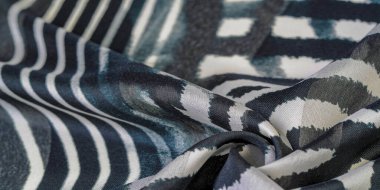 Doku deseni, ipek kumaş, Afrika temaları, kumaş üzerine baskı