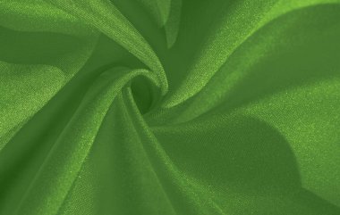 Doku, arka plan, desen, ipek yeşil kumaş. Krep saden üzerinde 