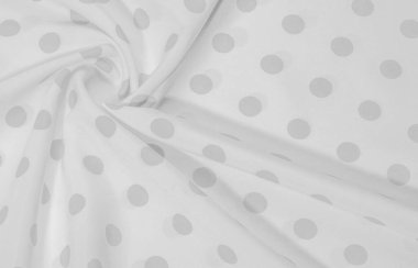 Dokulu arka plan, siyah ve beyaz polka nokta ipek kumaş. Bu