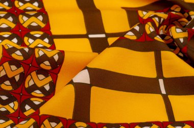 Arka plan dokusu. ipek parlak kumaş Mozaik geometrik şekiller C