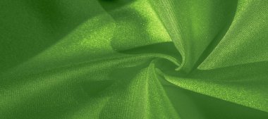 Doku, arka plan, desen, ipek yeşil kumaş. Krep saden üzerinde 