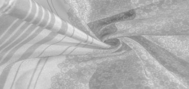 Doku deseni, beyaz arka plan üzerinde siyah gri ipek kumaş, f