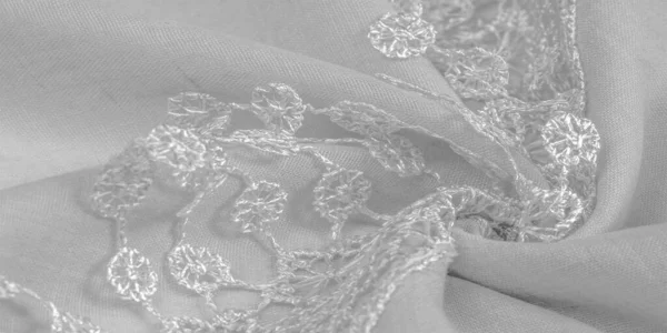 Texture, background, pattern, postcard, silk fabric, female whit — Stock Photo, Image