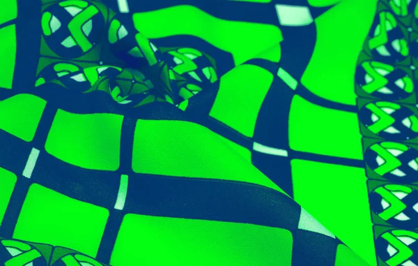 배경 텍스처입니다. 실크 밝은 직물 모자이크 기하학적 모양 C — 스톡 사진