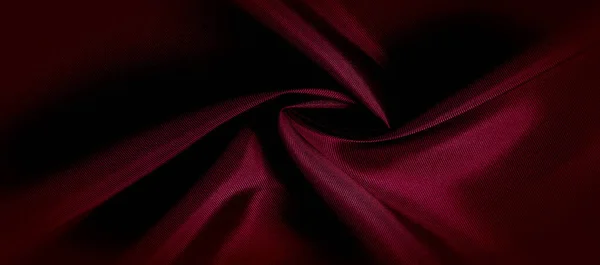 Υφή, κόκκινο μετάξι ύφασμα πανοραμική φωτογραφία. Μετάξι Δούκας διάθεση σατέν - — Φωτογραφία Αρχείου