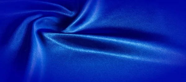 Textura, Tela de seda azul, Hecho solo para el estado de ánimo que introd — Foto de Stock