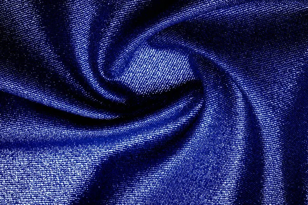 Textura, fundo, O tecido tem um azul brilhante, aqua, azul c — Fotografia de Stock